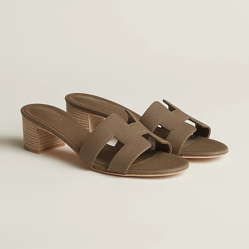 Sandales Hermes Oasis - Étoupe