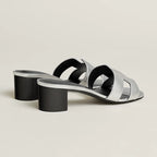 Sandales Hermes Oasis - Gris Argenté