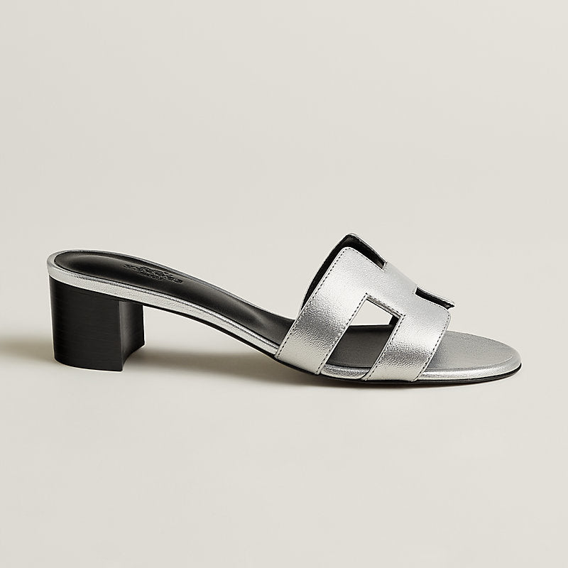 Sandales Hermes Oasis - Gris Argenté