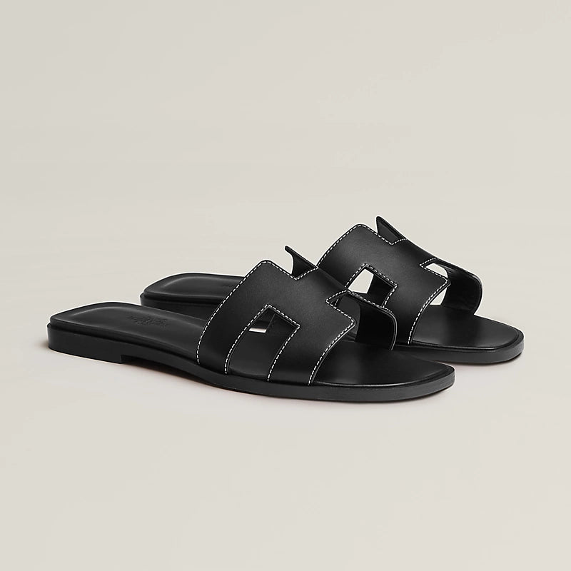 Sandales Hermès Oran - Noir