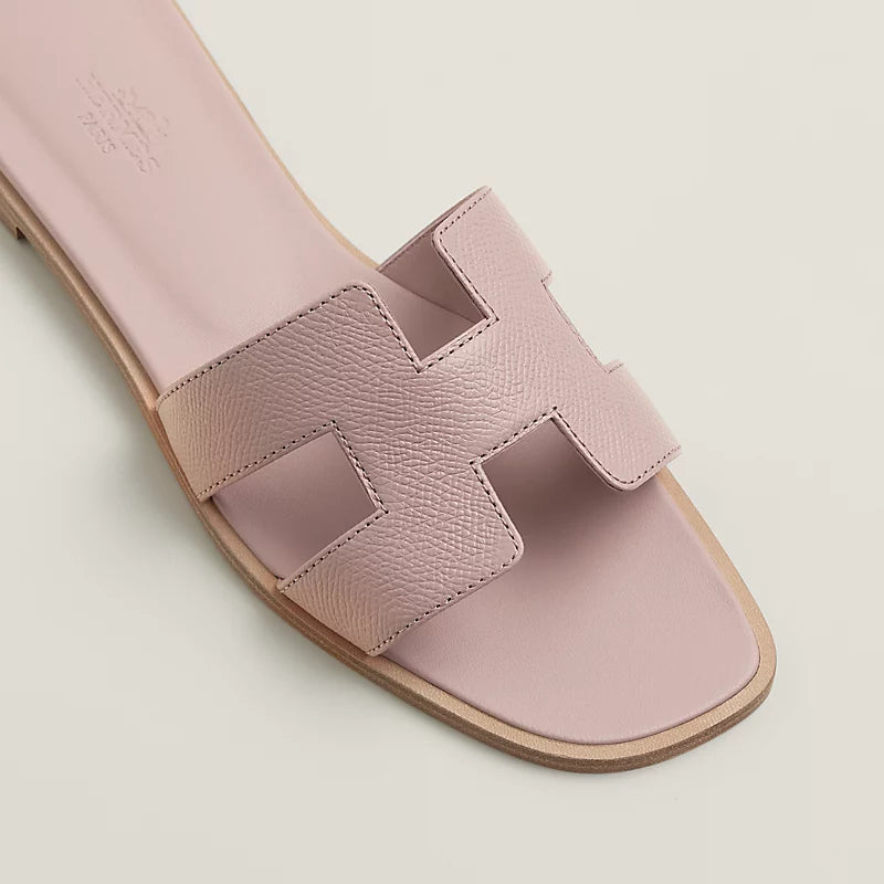 Sandales Hermes Oran - Rose Porcelaine