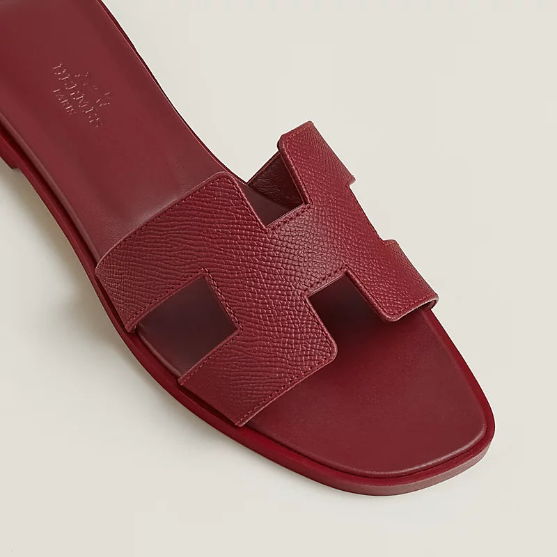 Sandales Hermes Oran - Rouge
