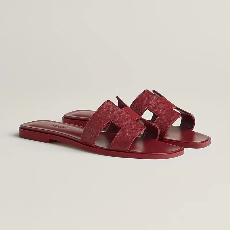 Sandales Hermes Oran - Rouge