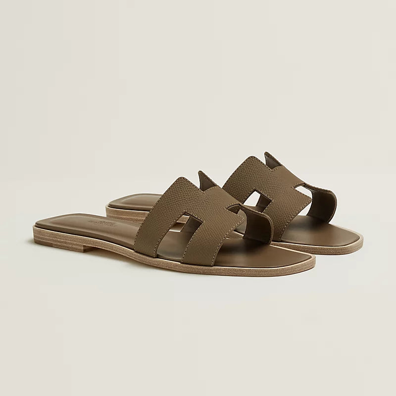 Sandales Hermes Oran - Étoupe