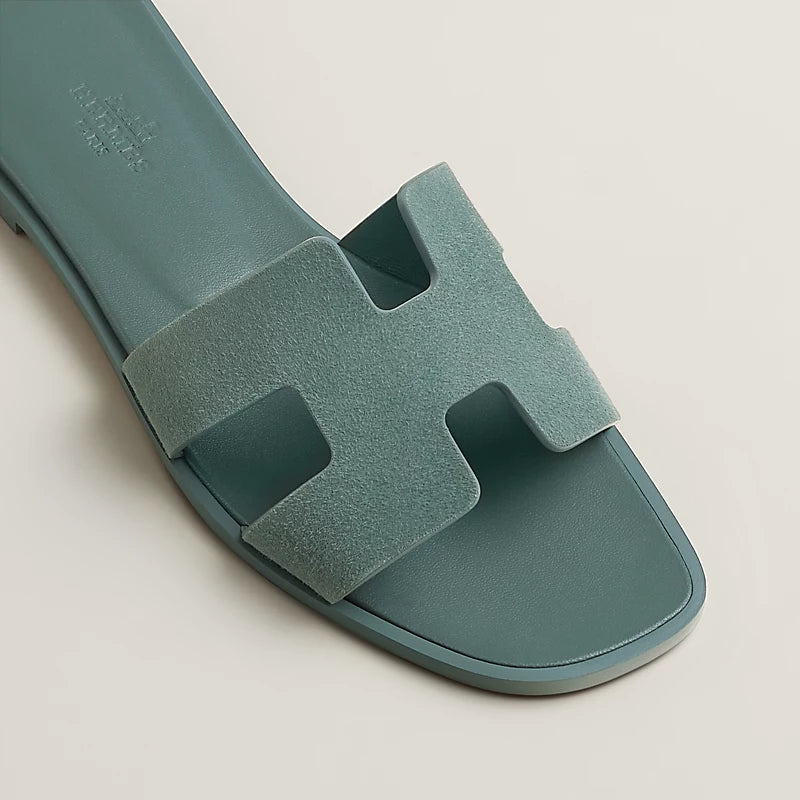 Sandales Hermes Oran - Bleu Tonnerre