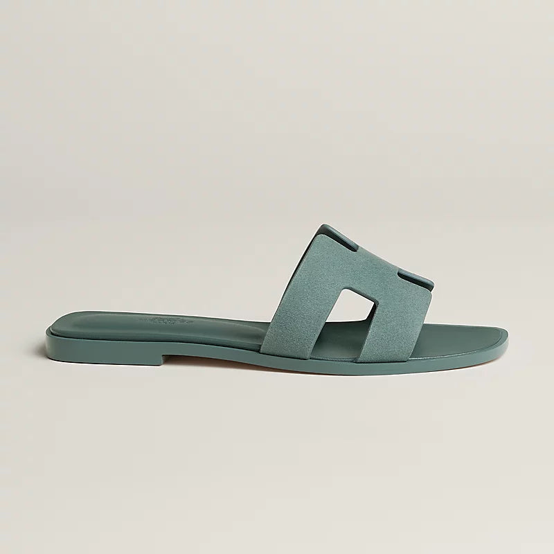 Sandales Hermes Oran - Bleu Tonnerre