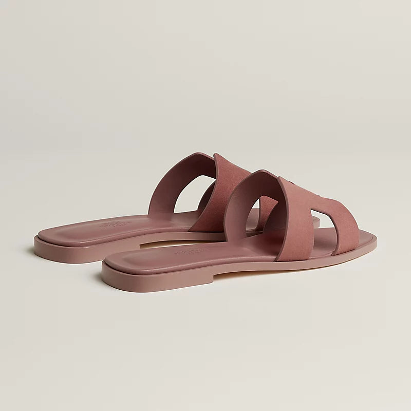 Sandales Hermes Oran - Rose Antique