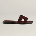 Sandales Hermes Oran - Marron Palissandre