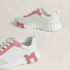 Espadrilles Hermes - Bouncing - Blanc / Rose Bonbon