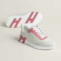 Espadrilles Hermes - Bouncing - Blanc / Rose Bonbon
