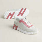 Espadrilles Hermes - Bouncing - Blanc / Rose Bonbon