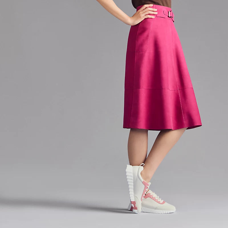 Espadrilles Hermes - Bouncing - Blanc / Rose Bonbon